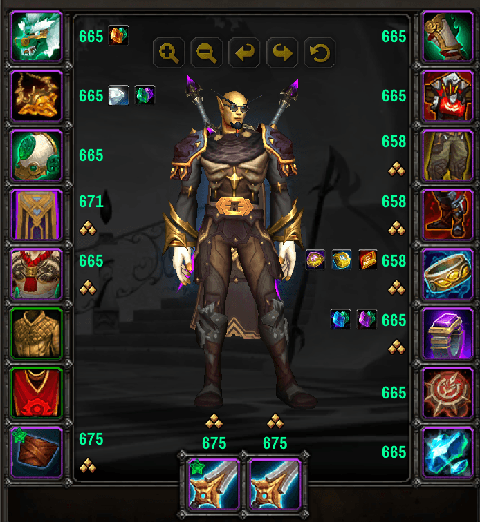 Thumbnail Item levels can be colored using the class color for whichever character you are currently playing