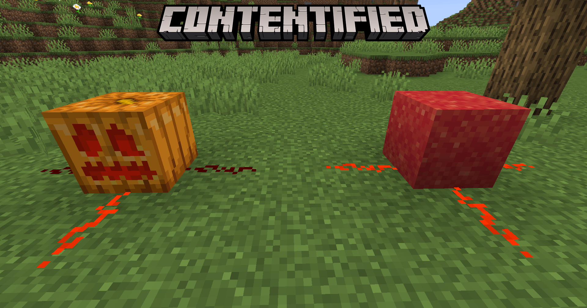Thumbnail New Redstone Blocks! The Restone Jack o'Lantern and Redstone Powder.