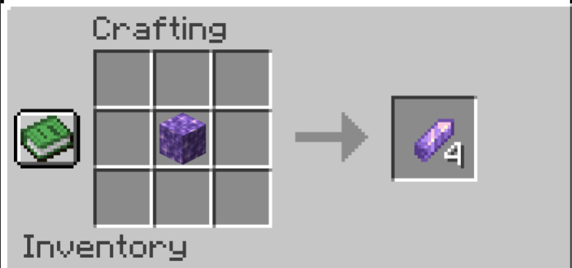 Thumbnail Amethyst Blocks turning back into Amethyst Shards