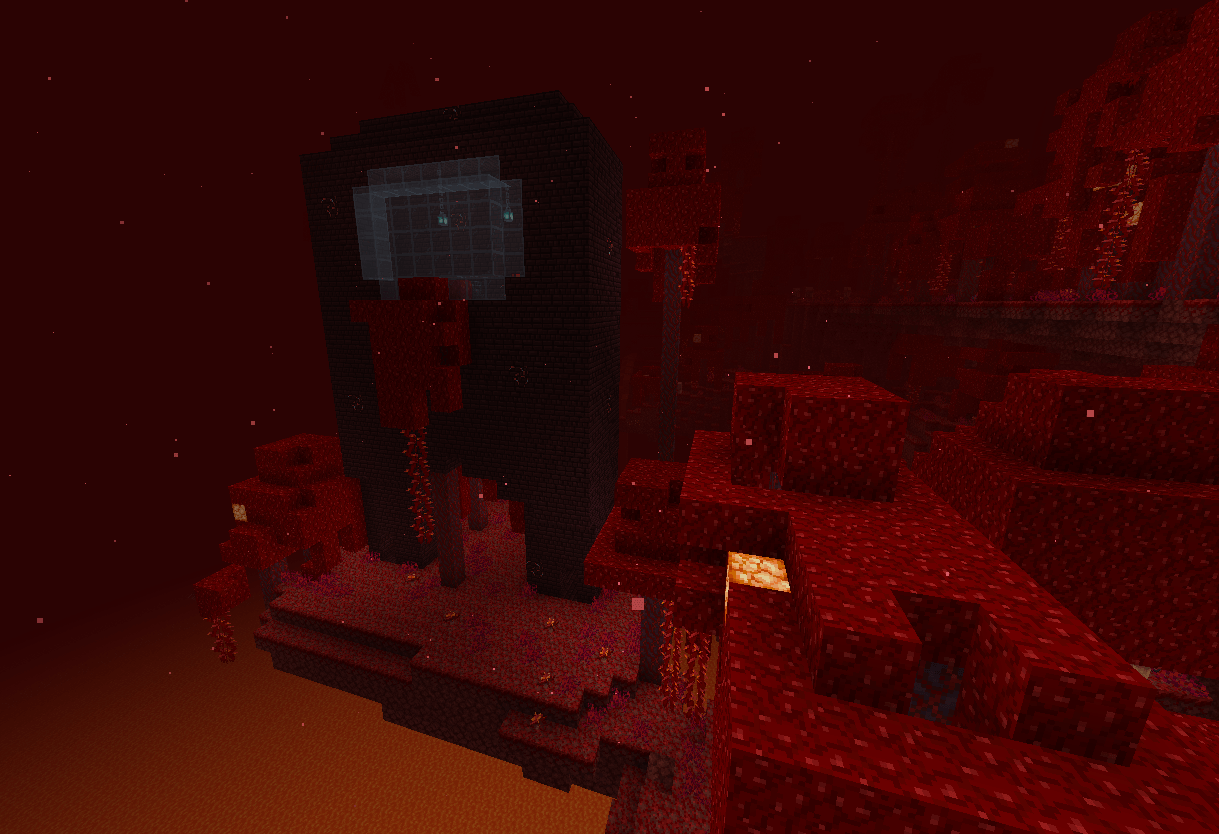 Thumbnail A suspicious temple generating in a crimson forest.