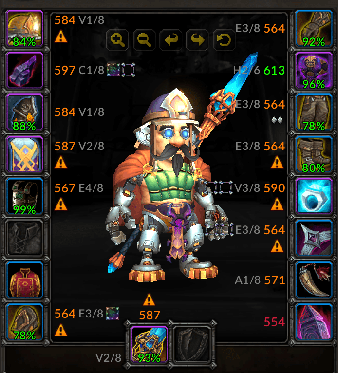 Thumbnail Version 1.4.0 introduced the ability to choose a S&L-style item level coloring, so you always know which piece of gear is your lowest and which is/are your highest (Shadow and Light is a plugin available for ElvUI)