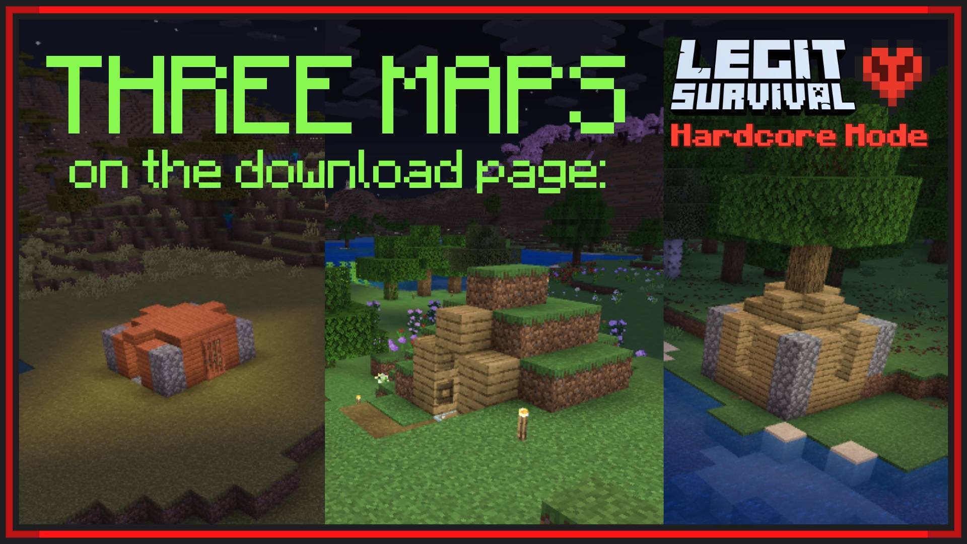Legit Survival Hardcore Mode Gallery Minecraft Bedrock Maps