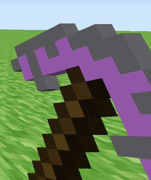 Thumbnail The Command Block Pickaxe in hand.
