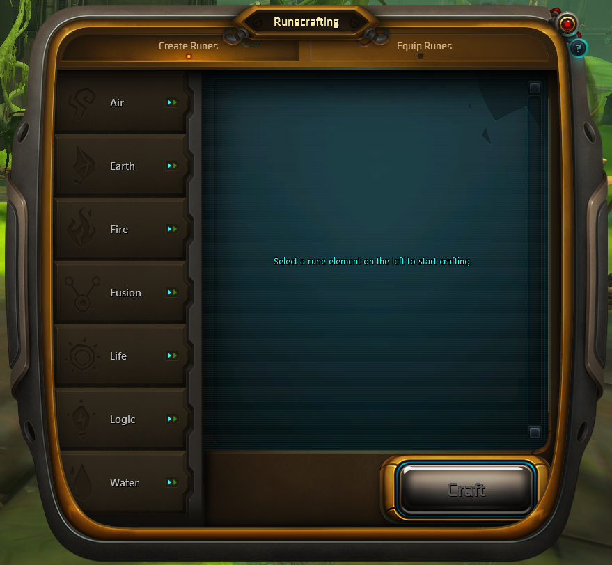 Runecrafting Window