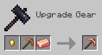 Thumbnail Rose Gold tools can be obtained by upgrading Copper tools in a Smithing Table. Upgrading requires a Gold Nugget and a Rose Gold Ingot.