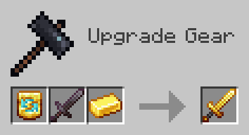 Thumbnail The Gilded Transmuter Smithing Template works on any piece of Netherite gear, including the Netherite Sword and the Netherite tool set.