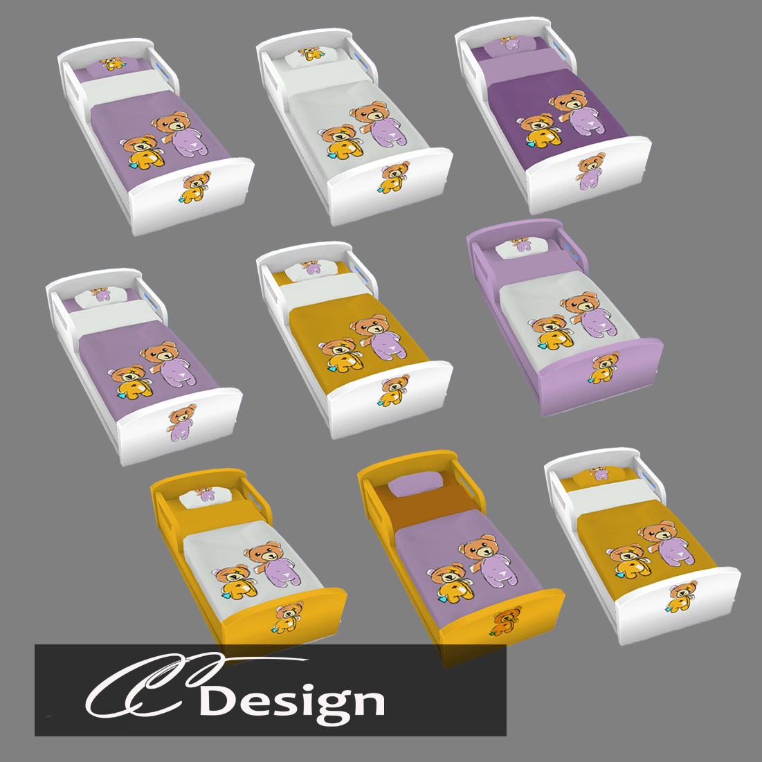 Thumbnail 7 brand-new bear-patterned items for children's rooms.
- Compatible with the base game