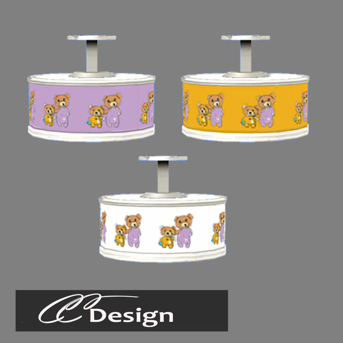 Thumbnail 7 brand-new bear-patterned items for children's rooms. - Compatible with the base game
