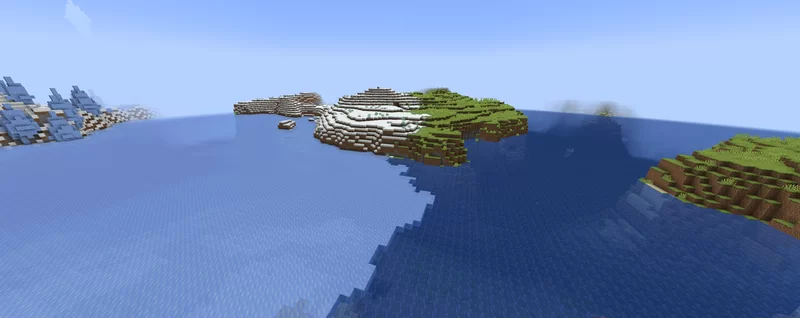 Plains and snowy area