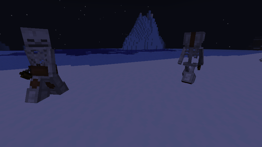 Skeletons in cold biomes