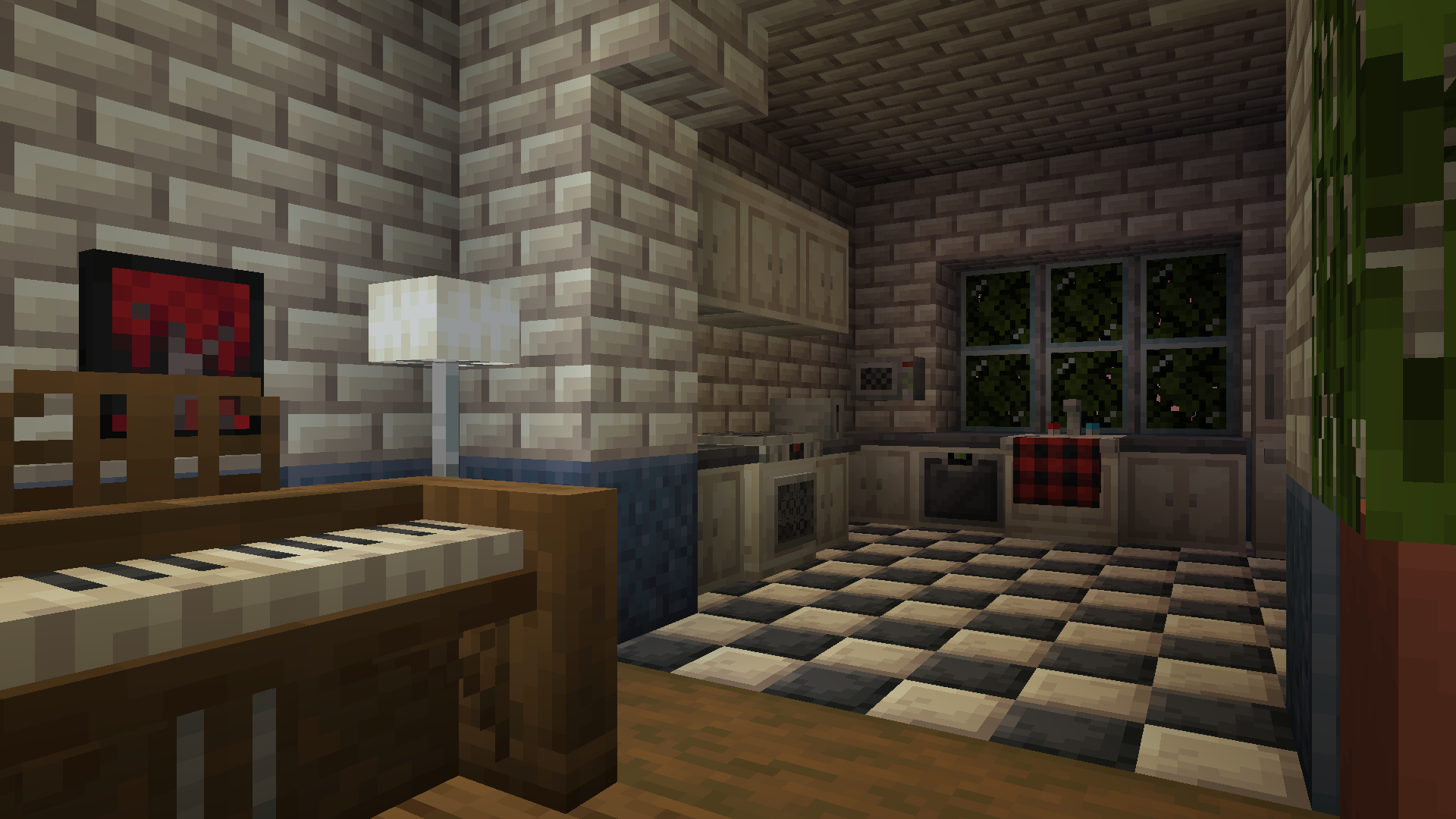 Thumbnail A cozy kitchen using various decorative blocks in Urban Decor!