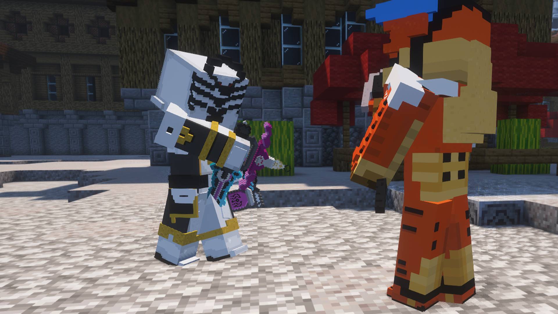 Spider Kumonos fights a Bugnarok Soldier