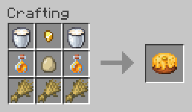 Thumbnail Shaped crafting. The Honey Cake replenishes the same amount of hunger points of a normal cake, but is not placeable and functions as a normal food. This choice has no particular game design ideas behind and I instead thought it would be funny :)