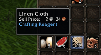 Thumbnail Linen Cloth with the tag "Crafting Reagent".