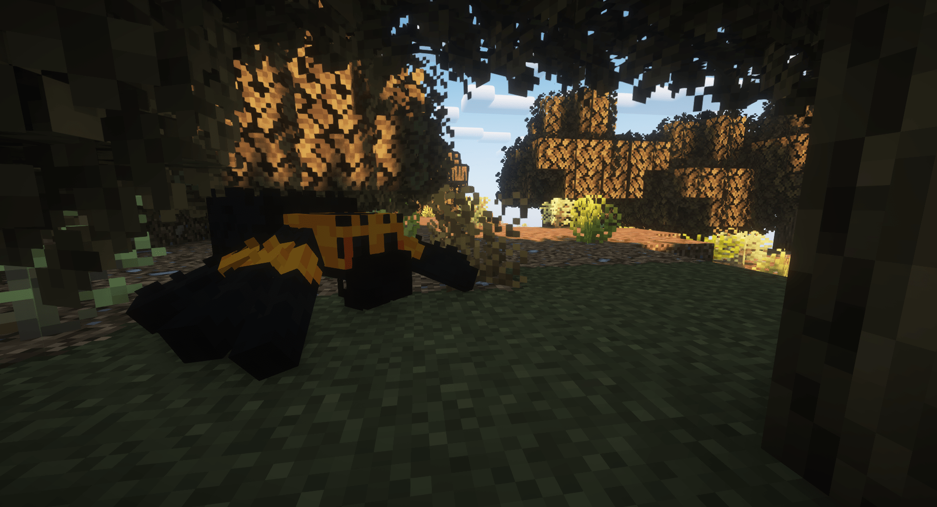 Thumbnail Tarantulas take the place of spiders in most overworld biomes.
