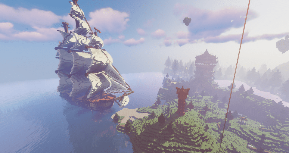 Thumbnail Shaders with ship from above