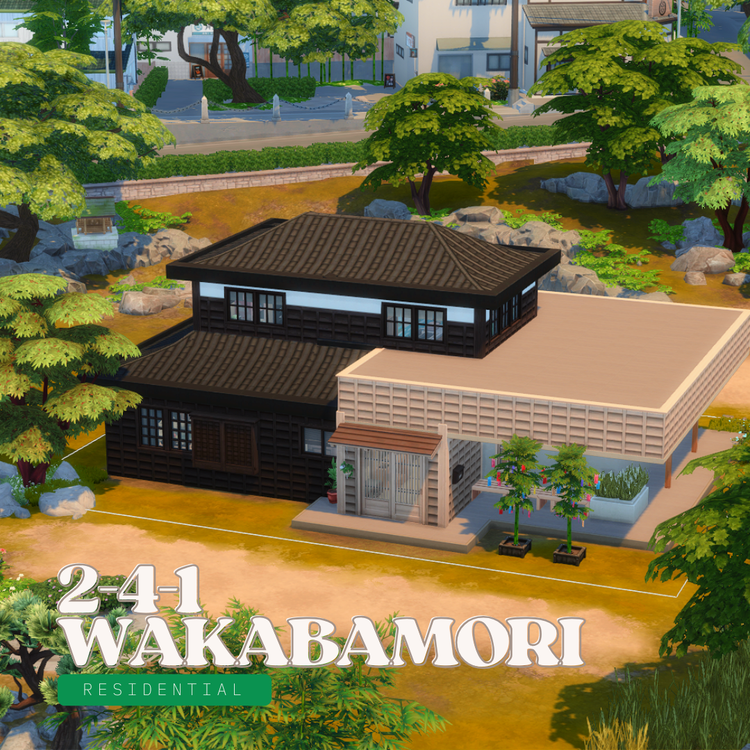 wakabamori 2-4-1 | mt. komorebi house - The Sims 4 Rooms / Lots