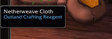 Thumbnail Outland Trading Goods with Outland Crafting Reagent-Tag.