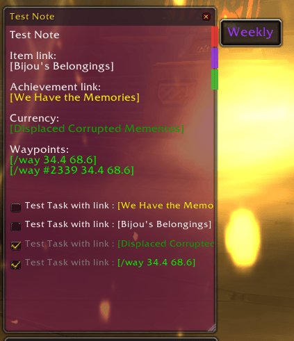 WoW Notes++ - Gallery - World of Warcraft Addons - CurseForge