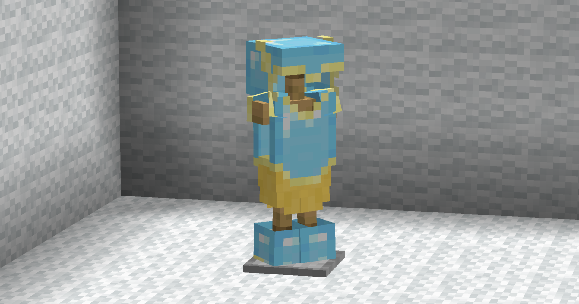 Thumbnail Diamond and Netherite retextured to Angelic Armor