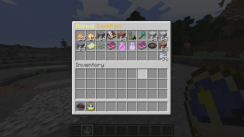 A backpack with the type normal