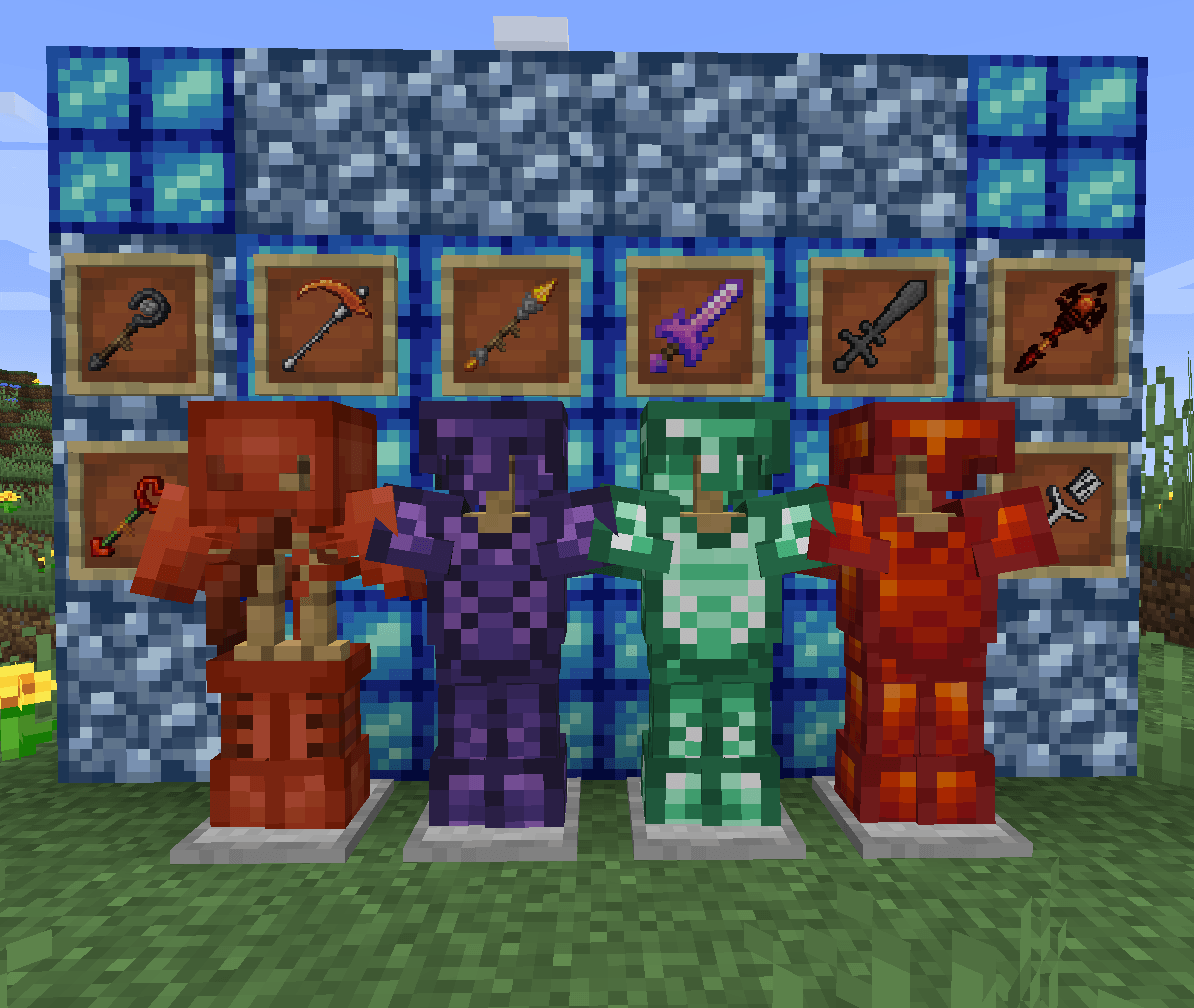 Thumbnail Choose from a lot of Armor, Weapons and Swords to fit your Playstyle! Here are some you can choose from!
