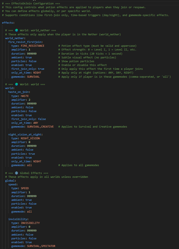 The config