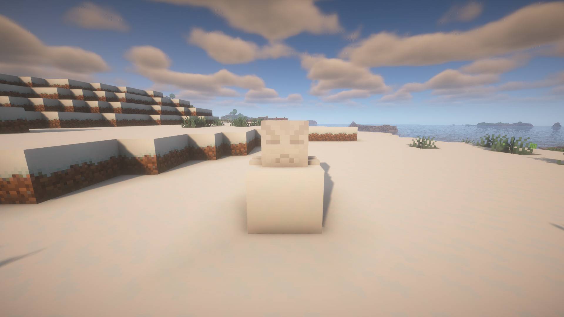 Healed Ghast on snow