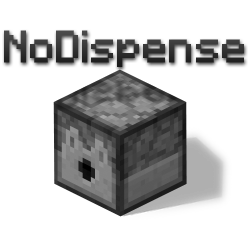 <p>NoDispense image created by the user Blooguy on bukkit.org.
Special thanks to Blooguy for the Awesome picture.</p>