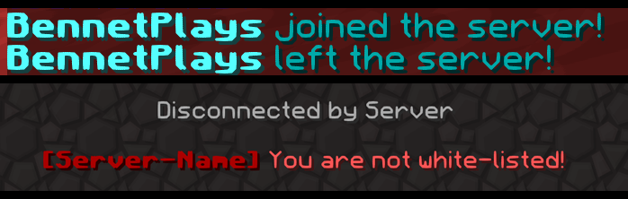 <p>Here you can see the join-, quit- and whitelist-kick-messages.</p>