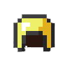 <p>A simple image of a gold helmet</p>