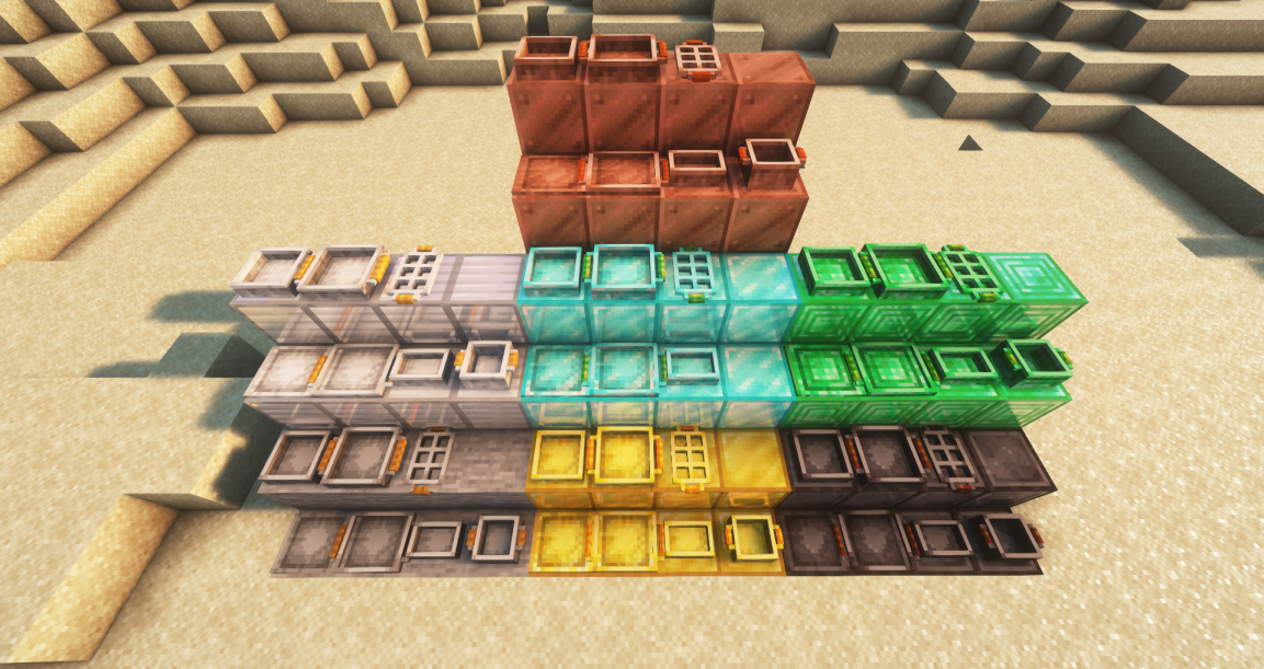 Thumbnail Styleable bakeware! Back Rows(s): Pie Dish, Square Pan, Muffin Tin. Front Row(s): Sheet Tray, Baking Tray, Loaf Pan, Serving Pot.