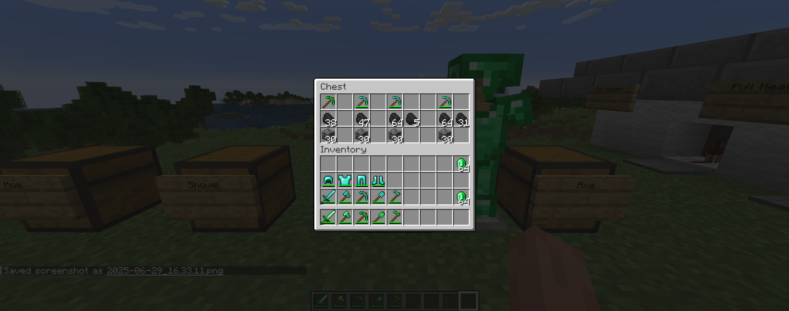 Thumbnail Here you can see the default Emerald Pickaxe mining (a low-level Fortune effect), alongside the Fortune I, II, and III (separately) enchantments applied to the Emerald Pickaxe