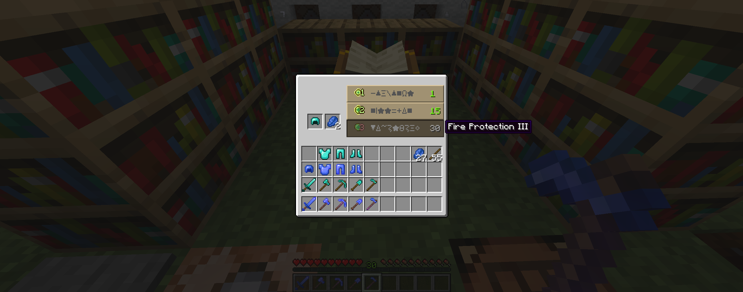 Thumbnail Here you can see the Default Enchanting process - just as in Vanilla!