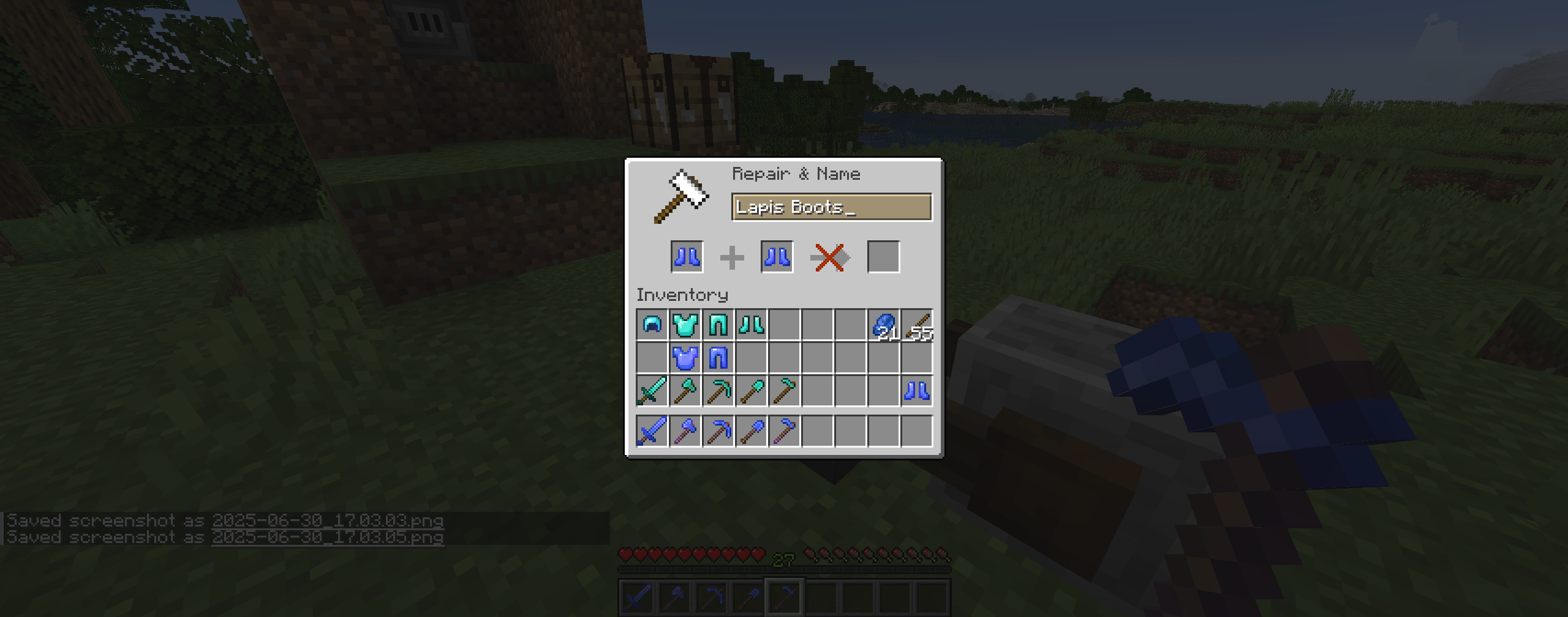 Thumbnail Here you can see the process of combining 2 Lapis Gear Items into a higher enchant is disabled! I left out the other images so that I'm not spamming, but rest assured, you can't combine items to a higher level and you also can't combine 2 different enchant