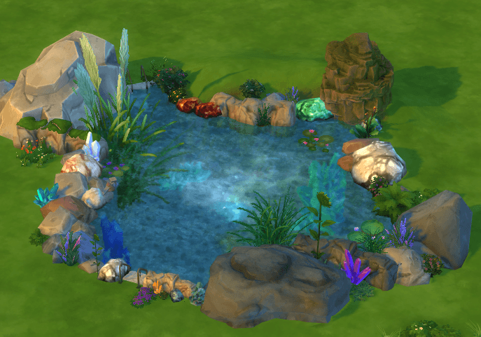 Gorgeous Swimmable Pond 1 - Gallery - The Sims 4 Rooms / Lots - CurseForge