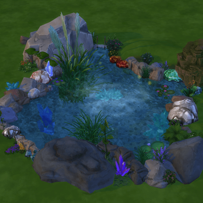 Gorgeous Swimmable Pond 1 - Gallery - The Sims 4 Rooms / Lots - CurseForge