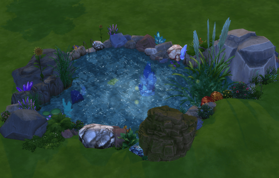 Gorgeous Swimmable Pond 1 - Gallery - The Sims 4 Rooms / Lots - CurseForge