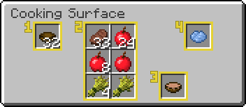 Cooking surface GUI