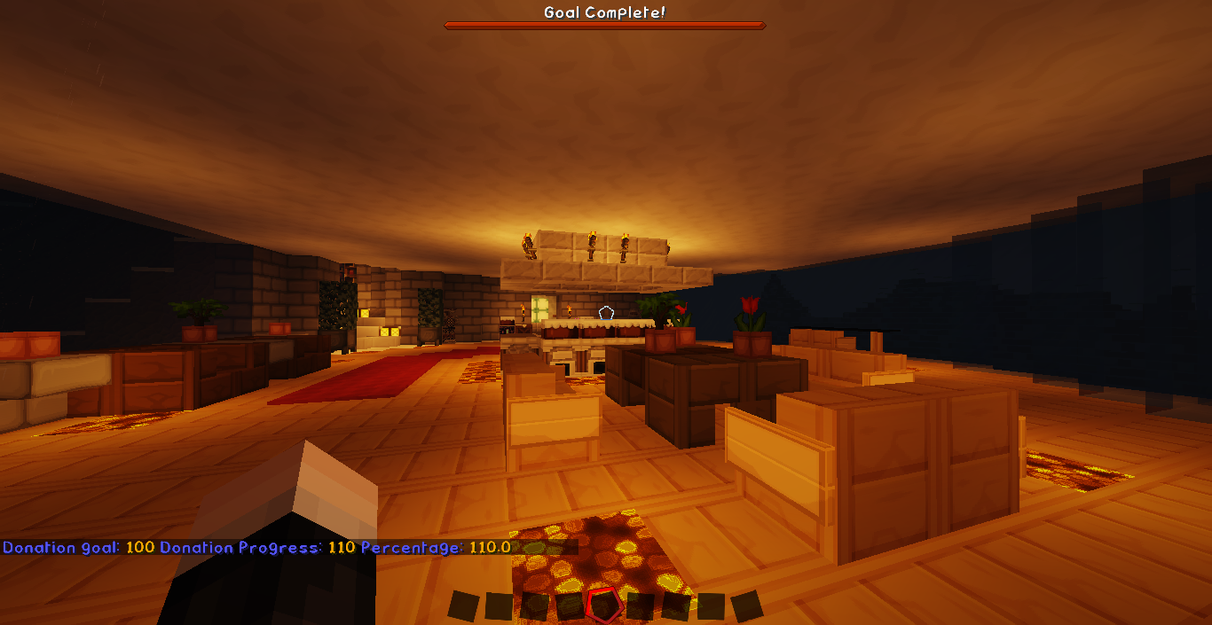 <p>This is what the bar and /progress info will look like in-game.</p>