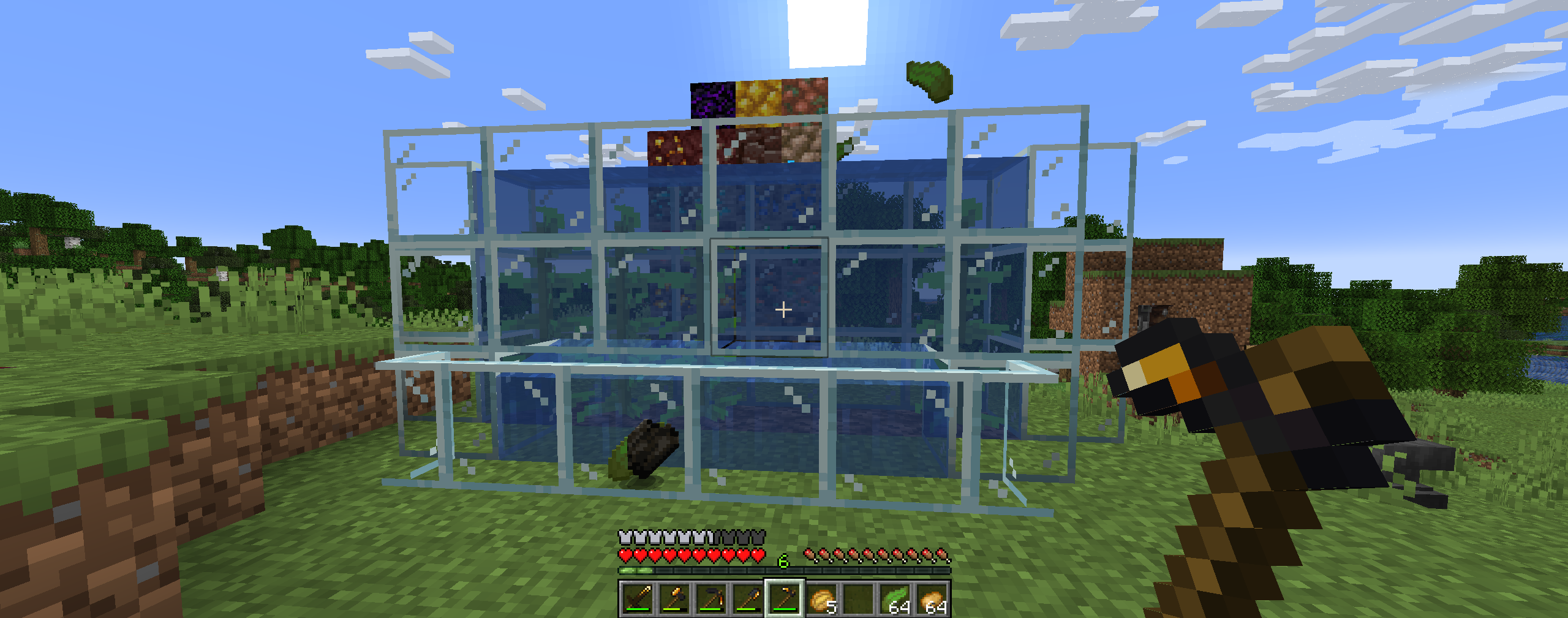Thumbnail Here you can see, with Auto-Smelt turned On, even Kelp is cooked for you!