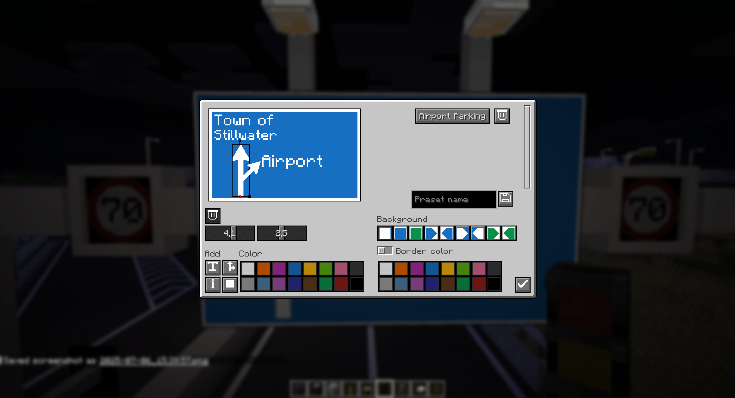 Thumbnail Complex road sign editor