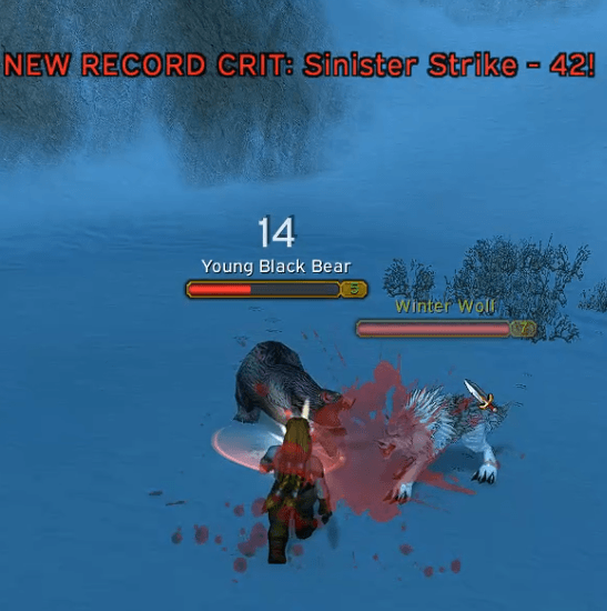 Now tracking, remembering and announcing record hits and crits per skill
