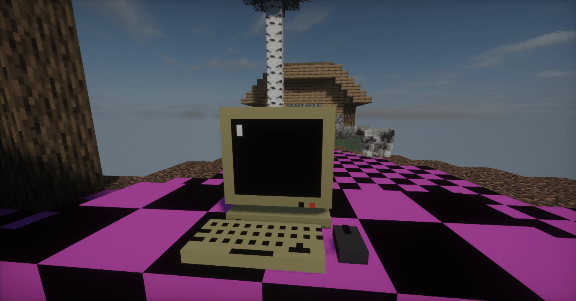 Horrorria   '   The horror modpack  in style of from fog  and scariest entity her a man night error terror  corrupted halloween game screenshot