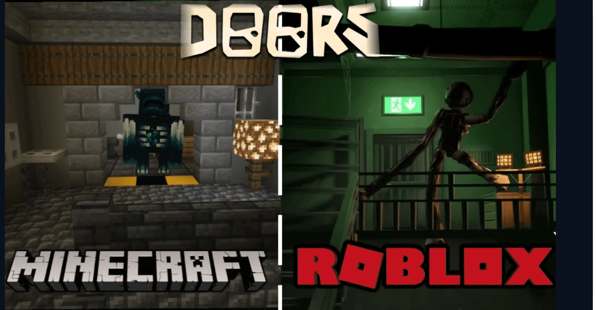 Roblox Doors In Blocks (Content Update, The Backdoor.) game screenshot
