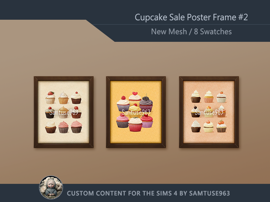 Cupcake Sale Poster Frame #2 Samtuse963