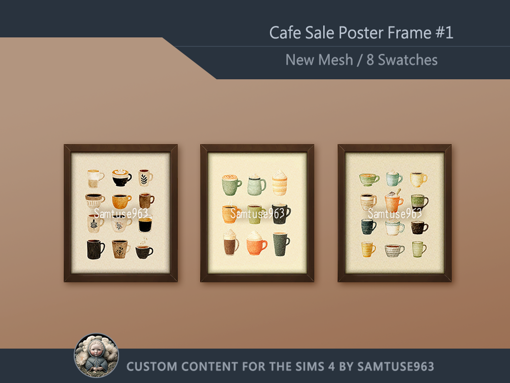Cafe Sale Poster Frame #1 Samtuse963