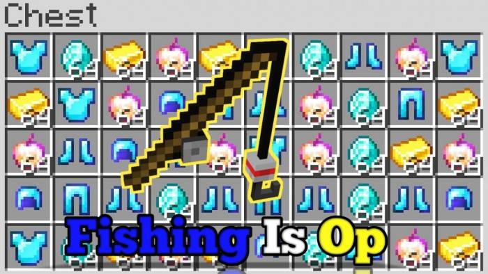 minecraft fishing rod loot
