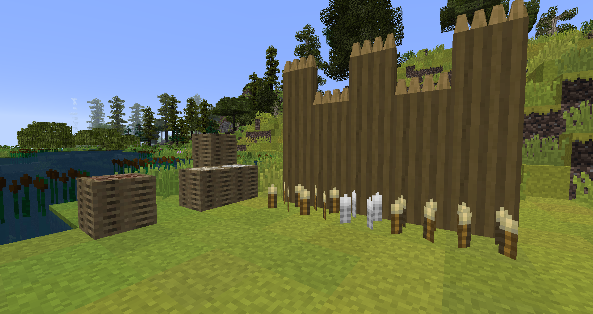 Thumbnail Gabions, stockades and spikes