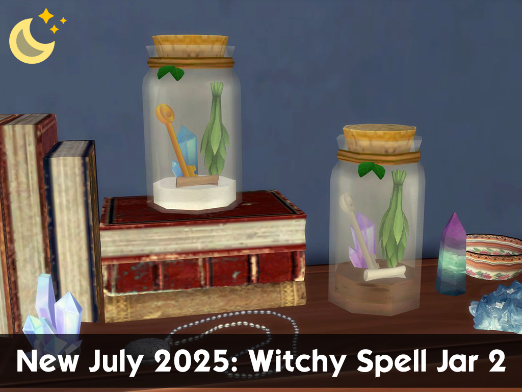 Thumbnail Jar #2 added, with a key and rolled up spell inside